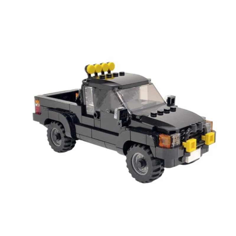 Klocki konstrukcyjne MOC-116403, małe elementy, 343 elementy, kreatywny pojazd, samochód, zabawka edukacyjna DIY, zestaw modelarski do składania, prezent.