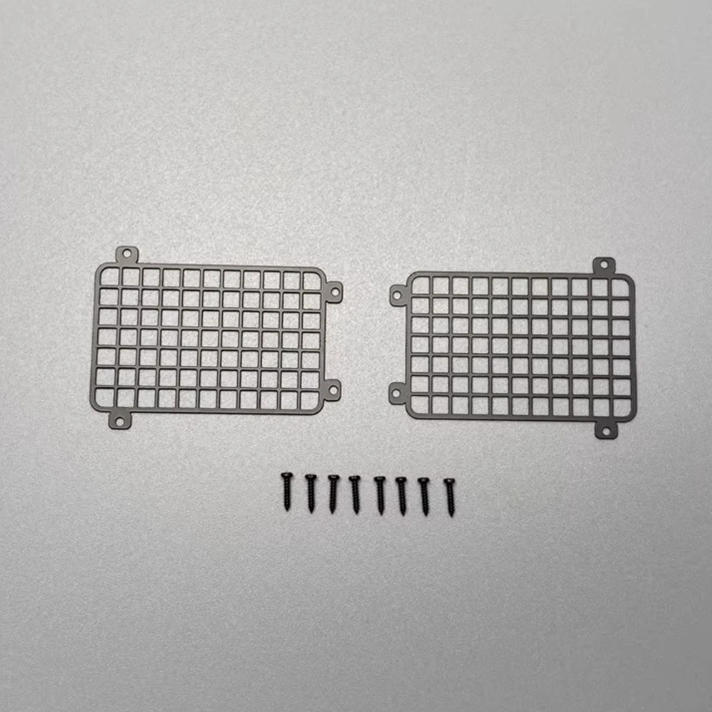 TGS Metal Headlights Protecting Cover Mask Mesh for 1/14 Tamiya RC MAN TGS TGA LESU Engineering Truck Trailer Chin Toy Parts