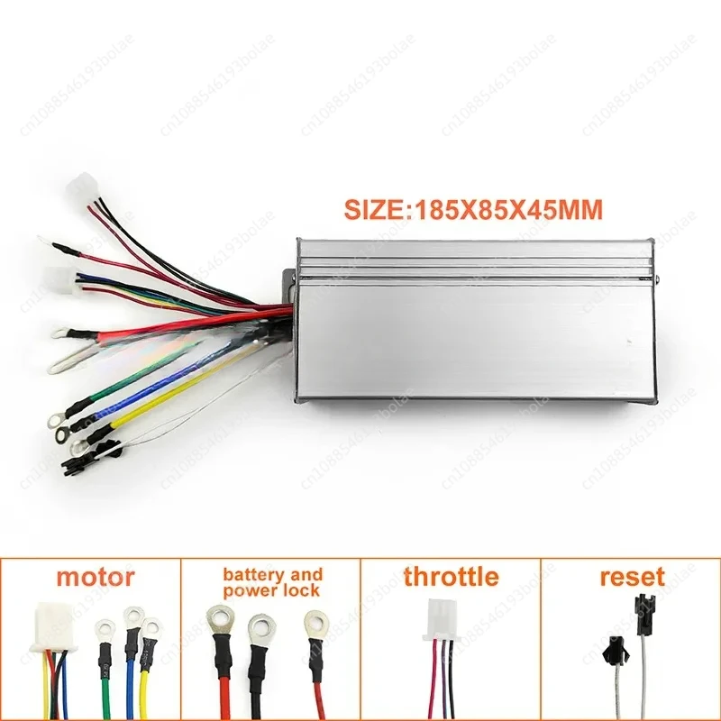 48V 500W 4WD Brushless Motor Controller Remote Wireless  Four Wheel Drive System For Electric Cart Mower Bike