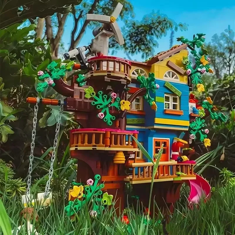 1114 pezzi creativi amicizia albero casa blocchi di costruzione architettura mattoni da costruzione giocattoli regalo per bambini ragazza o ragazzo