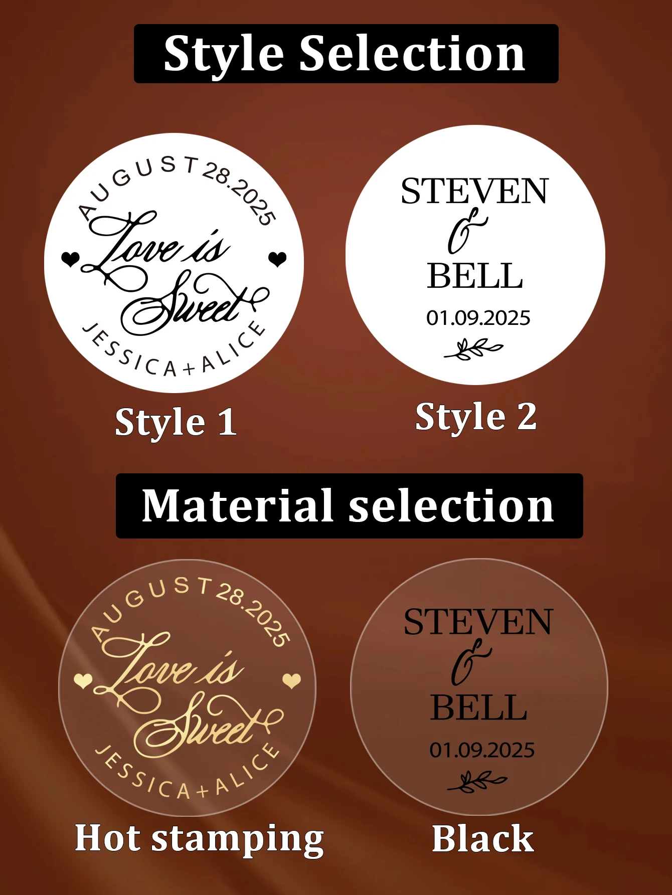 30-240 Buah Stiker Hot Stampin - Personalised Candle Label ulasan dan harga