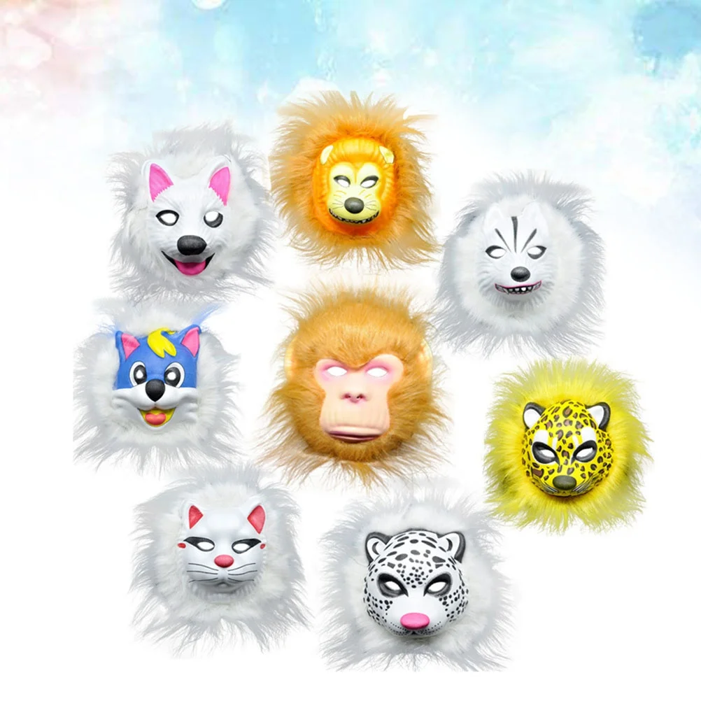 Decorazione per costumi da festa per animali Regalo per il viso per bambini Maschera per costumi per feste Maschera per giochi scolastici Bomboniera di compleanno