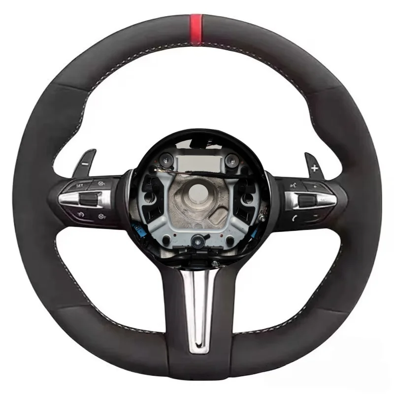 

For BMW In Stock MP Red Nappa Leather Suede Steering Wheel M3 M4 F80 F82 E90 E91 E60 X5 F15 X6 F16 F10 F30 F32 F36 F60