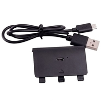 OSTENT 650mAh Rechargeable Battery Pack + USB Charger Cord for Microsoft Xbox One Controller Charging Battery