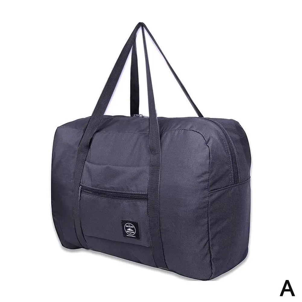 

Black Carry On Travel Duffle Bag Nylon Waterproof Sports Gym Tote Bags for Women Large Capacity Storage Luggage Handbag