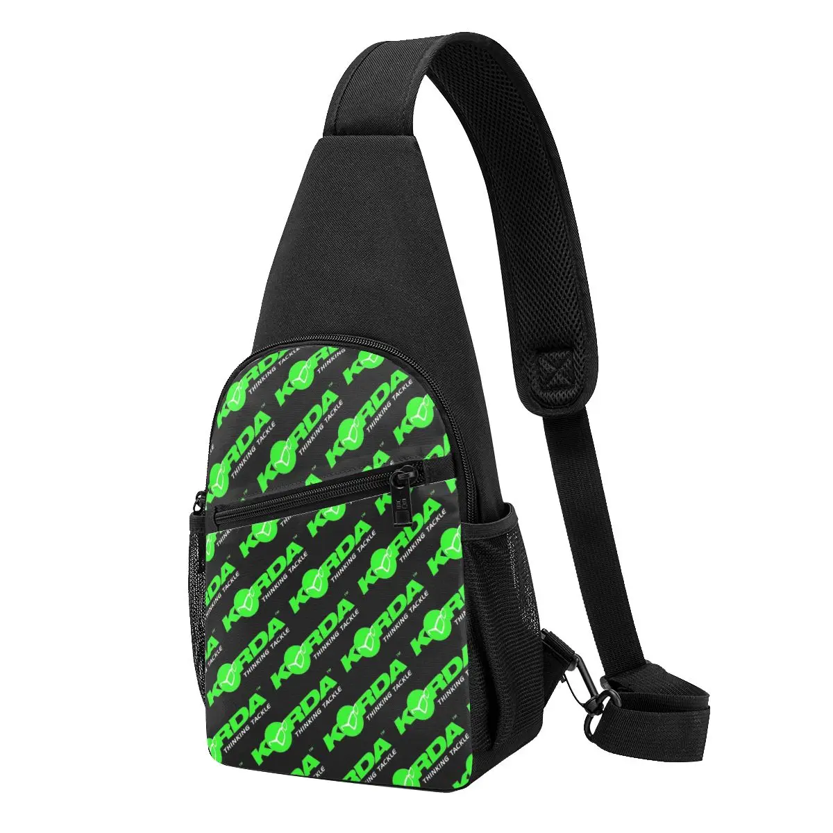 Korda Fishing Logo Fish Carp Fisherman Gift Chest Bag Men Sling Crossbody Backpack Chest Bag Travel Hiking Daypack Shoulder Bag