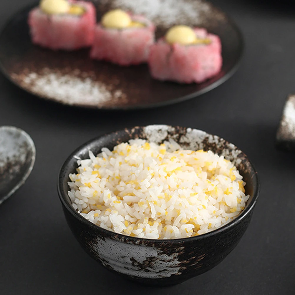 

1Set Delicate Vintage Ceramic Bowl Set for Home Restaurant Use Sushi Plate Tea Cup Dinner Accessory Multi-Function Household