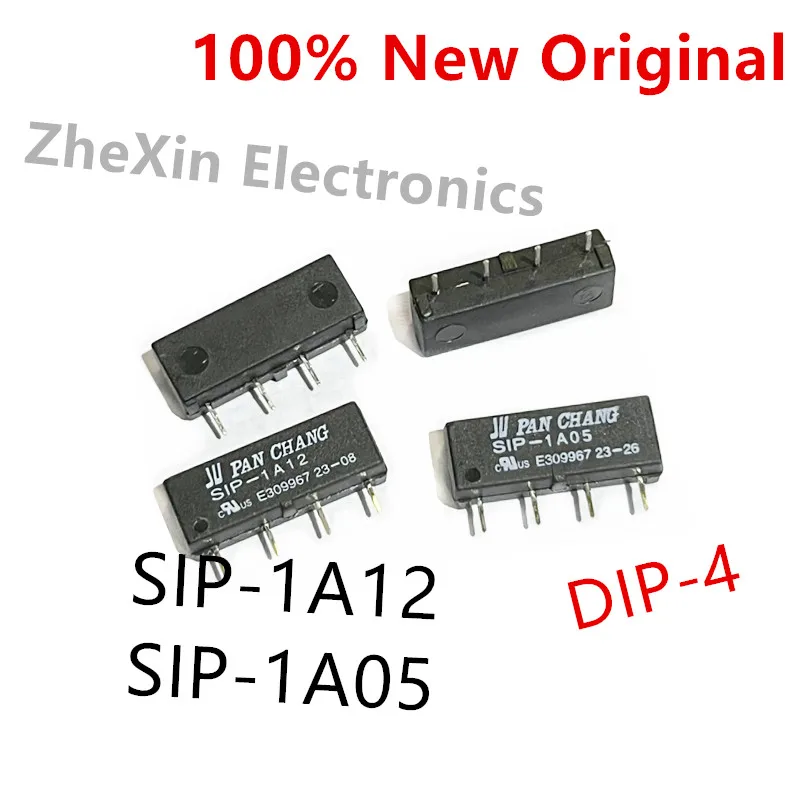 5-10PCS/Lot    SIP-1A24 、SIP-1A12 、SIP-1A05   DIP-4   New Original Reed Relay  24V  12V  5V  Reed Relay Switch Module