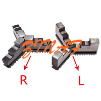 3Pcs K11-80 Universal three-jaw chuck Claw Card Mechanical lathe Positive reverse claw Lathe Accessories,Manual three jaw chuck