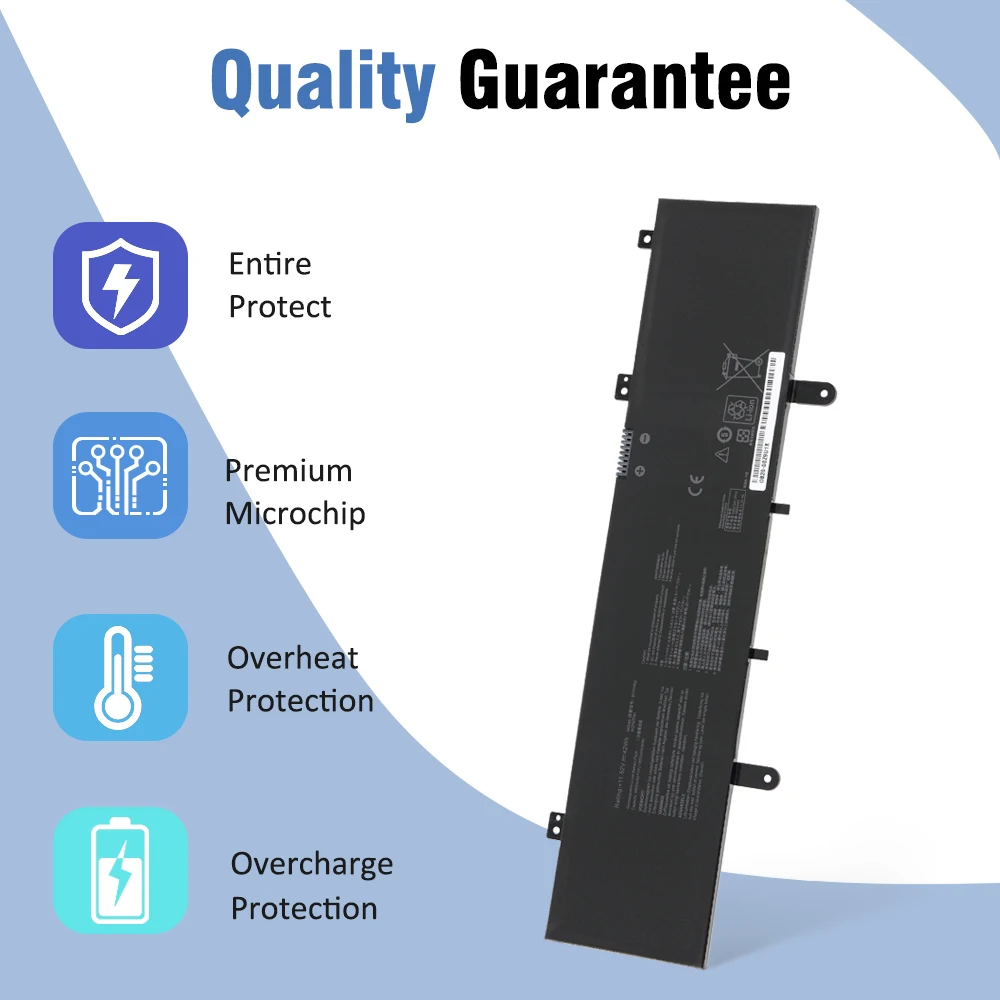 ETESBAY B31N1632 Laptop Battery For Asus Vivobook 14 X405 X405U X405UA X405UQ X405UR Zenbook S4100U S4100UQ S4200UQ 42WH 11.52V