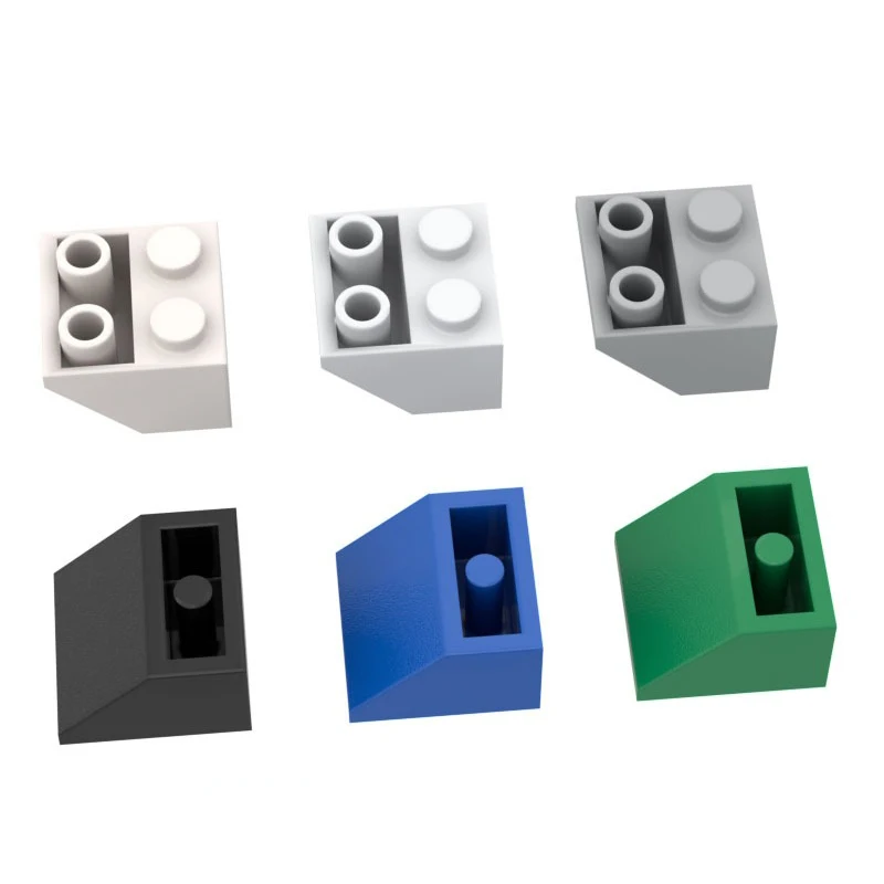 

10 шт. 2x2 кирпичи с перевернутым наклоном 45 ° 3660 DIY аксессуары для сращивания игрушечные строительные блоки, совместимые частицы собирают частицы