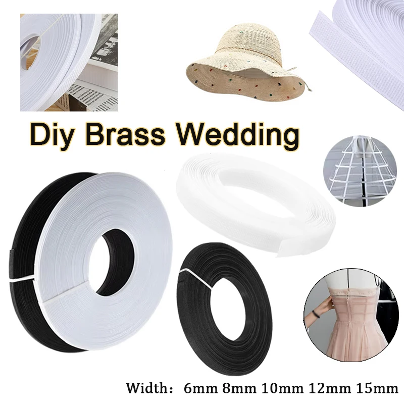 50 yards/roll Polyester Fish Boning Corset For Bras Diy Wedding Dress Making Sewing Accessories Crinoline for Sewing