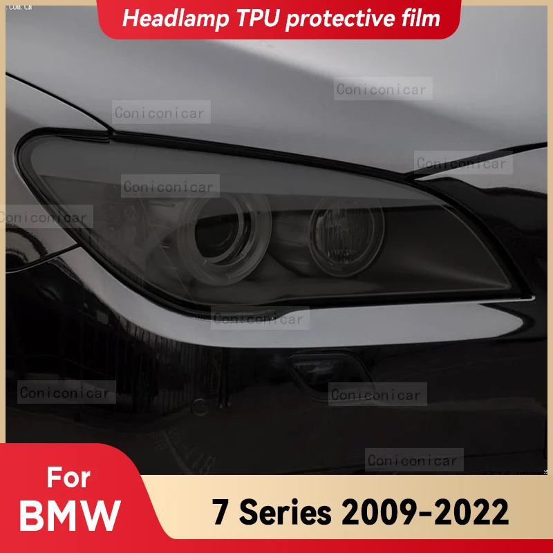 

For BMW 7 Series F01 F02 G11 G12 2009-2022 Car Headlight Protective Cover Film Front Light TPU Anti-scratch Headlamp Sticker
