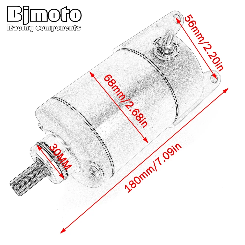 Starter Motor For Kawasaki KLF400 Bayou 400 KVF400 Prairie 400 4X4 21163-1208 for Adly ATV 300U II Sport Crossroad 400 Supermoto