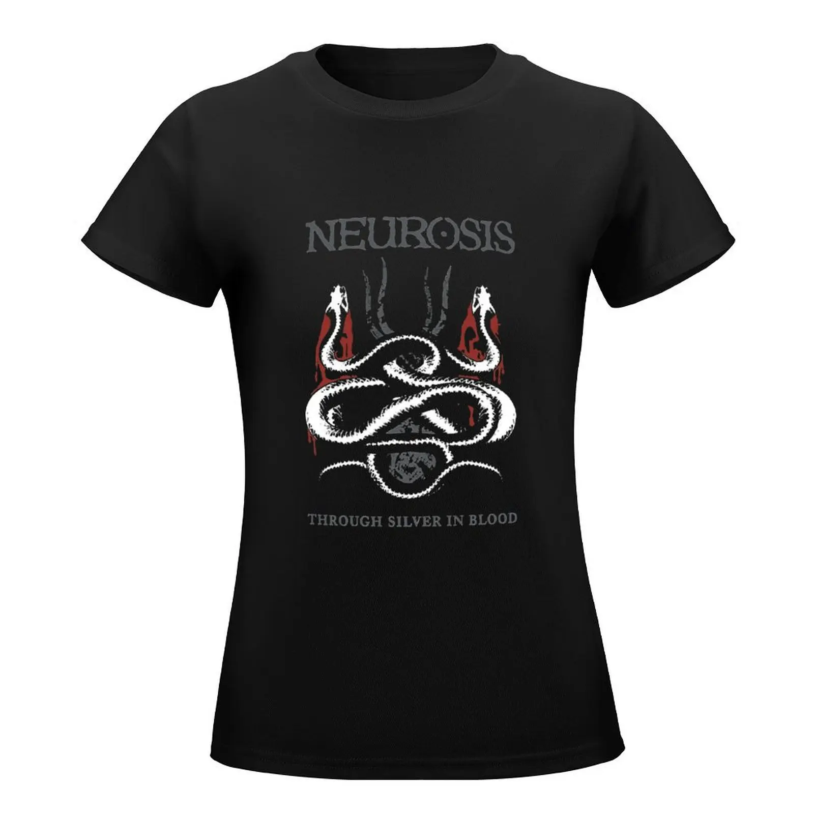 Neurosis Through Silver in Blood T-Shirt tees summer top oversized workout t shirts for Women