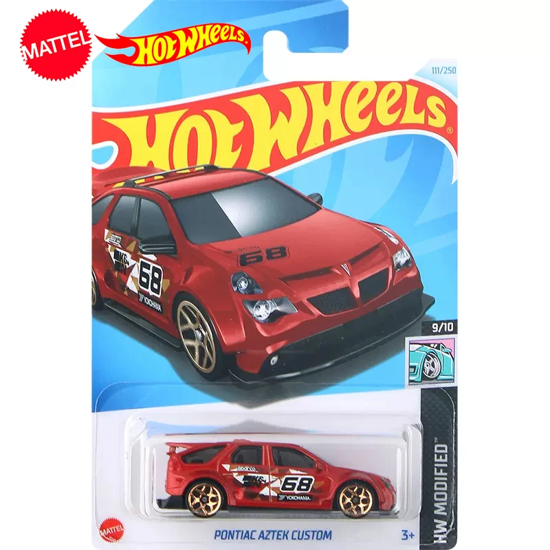 24K Original Hot Wheels Car Pontiac Aztek Custom Toys for Boys Scale 1/64 Diecast Voiture Metal Model Brinquedos Birthday Gift