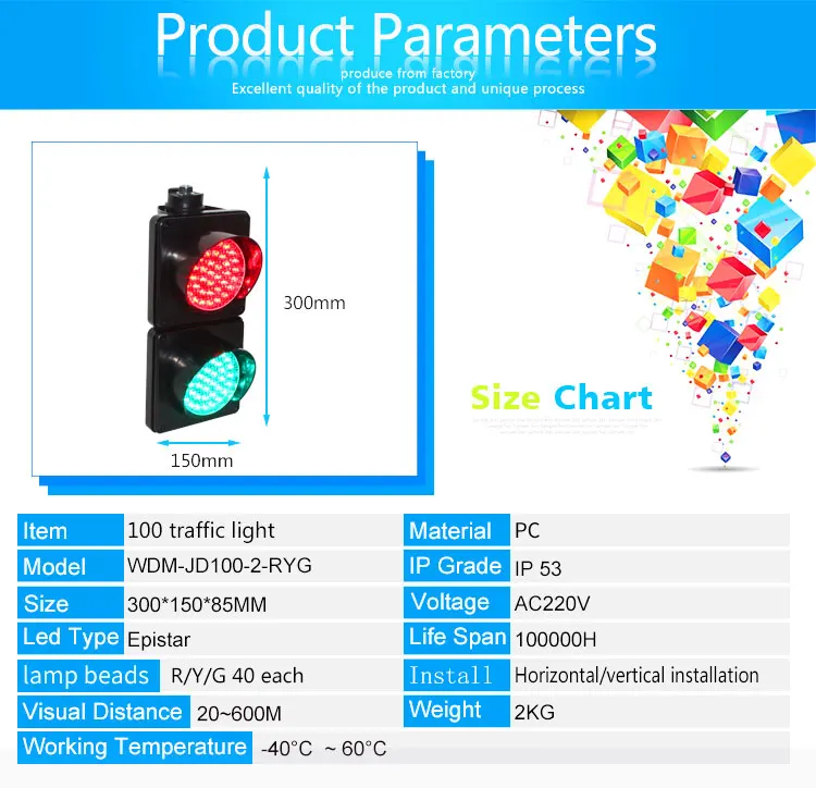 Plastic Lens 100mm DC 12V 24V AC 110V 220V 230V Red Green Traffic Signal Light