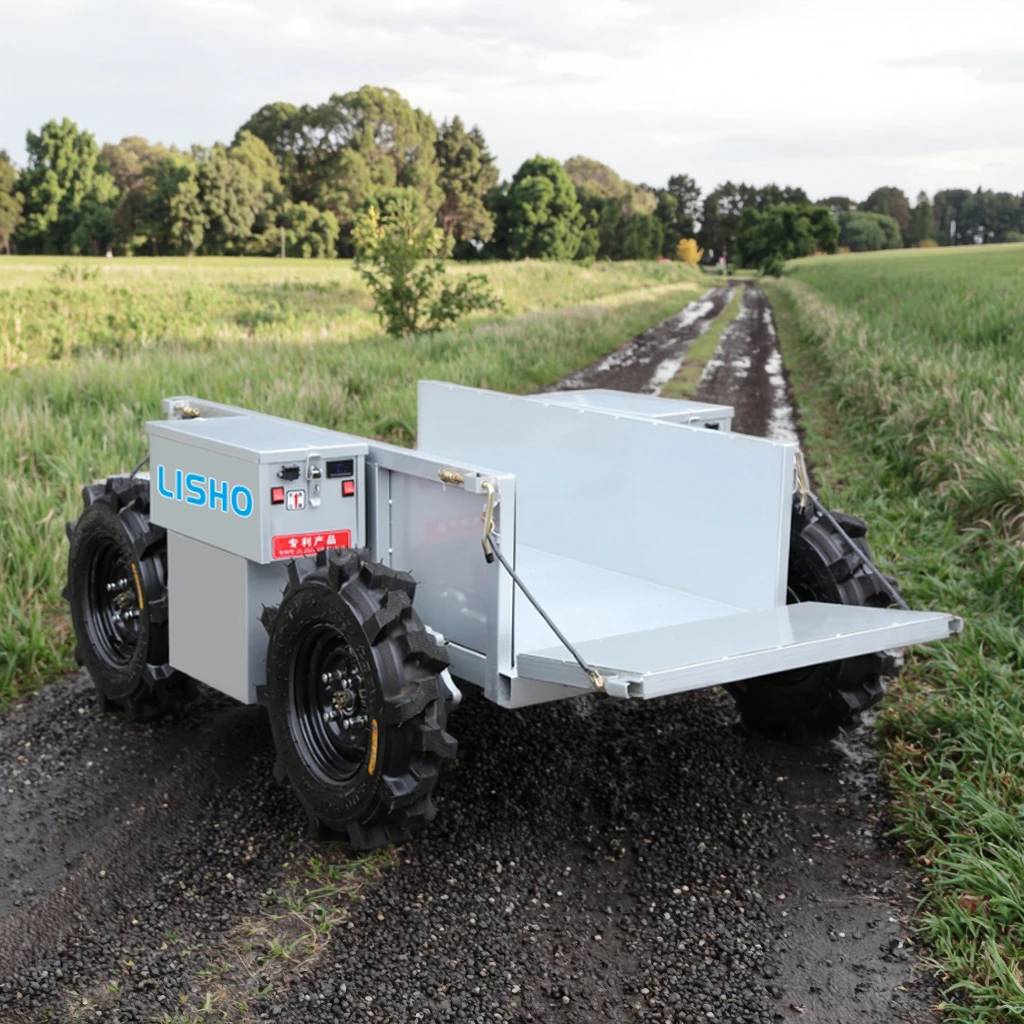 New All-Terrain Four-Wheels Drive Electric Remote Control Agricultural Orchard Transport Climbing Mountain Vehicle