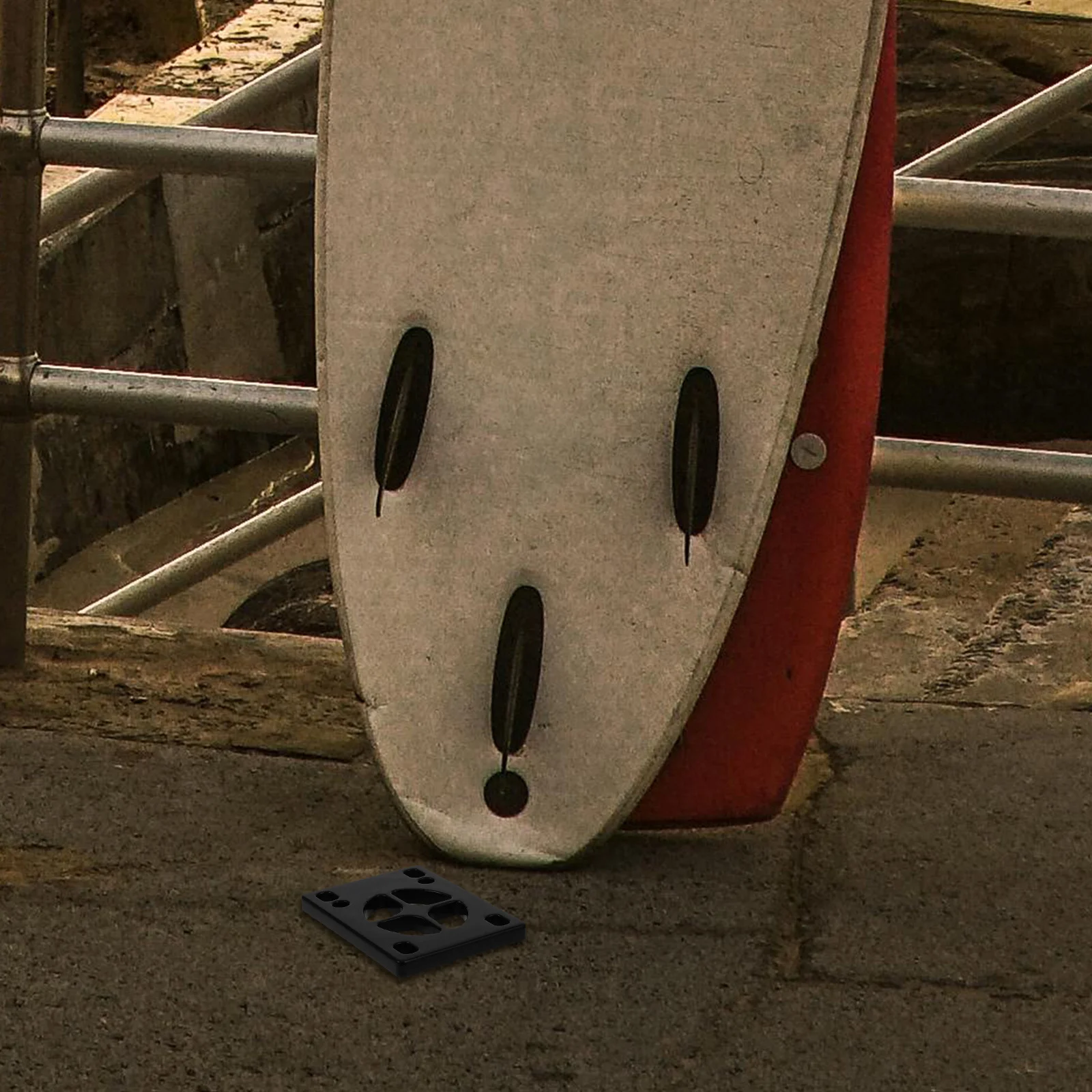 2 قطعة لوح التزلج الناهض الوسادة بولي PU للصدمات الاهتزاز امتصاص منصات التخميد لركوب الأمواج الأرضي وملحقات التزلج #1