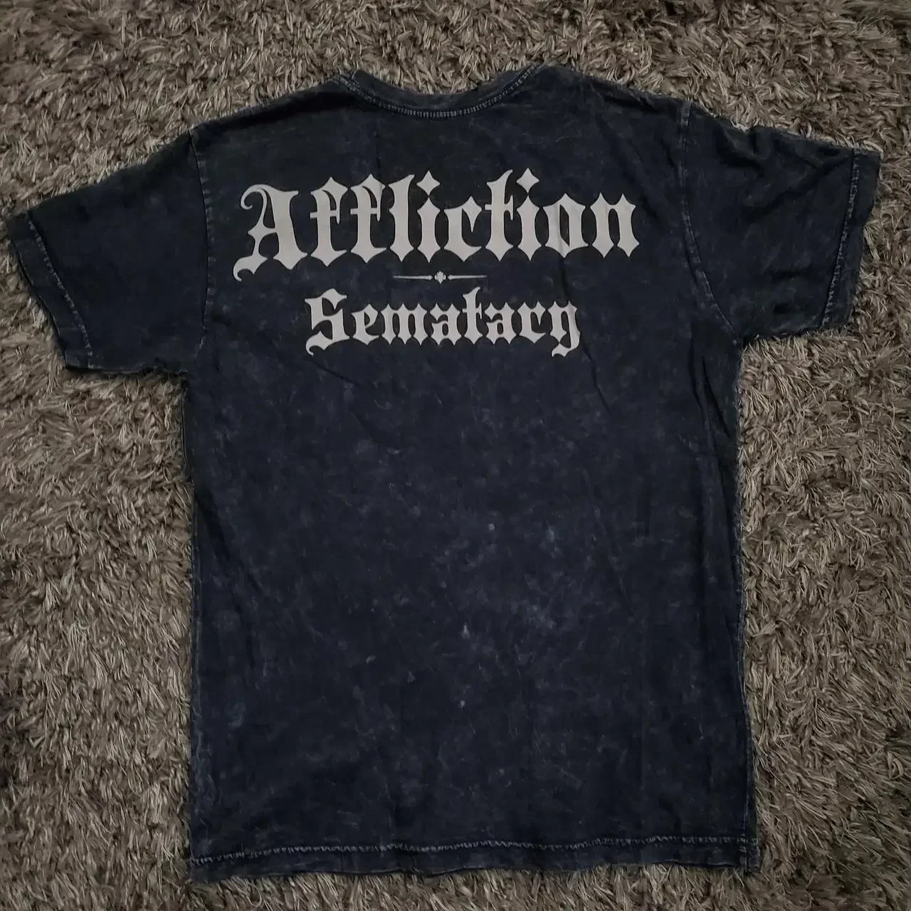 90s New affliction T shirt Clothes Retro Punk Hip Hop Graphic Print Oversized T Shirt Mens Round Neck Cotton Short Sleeve Tops