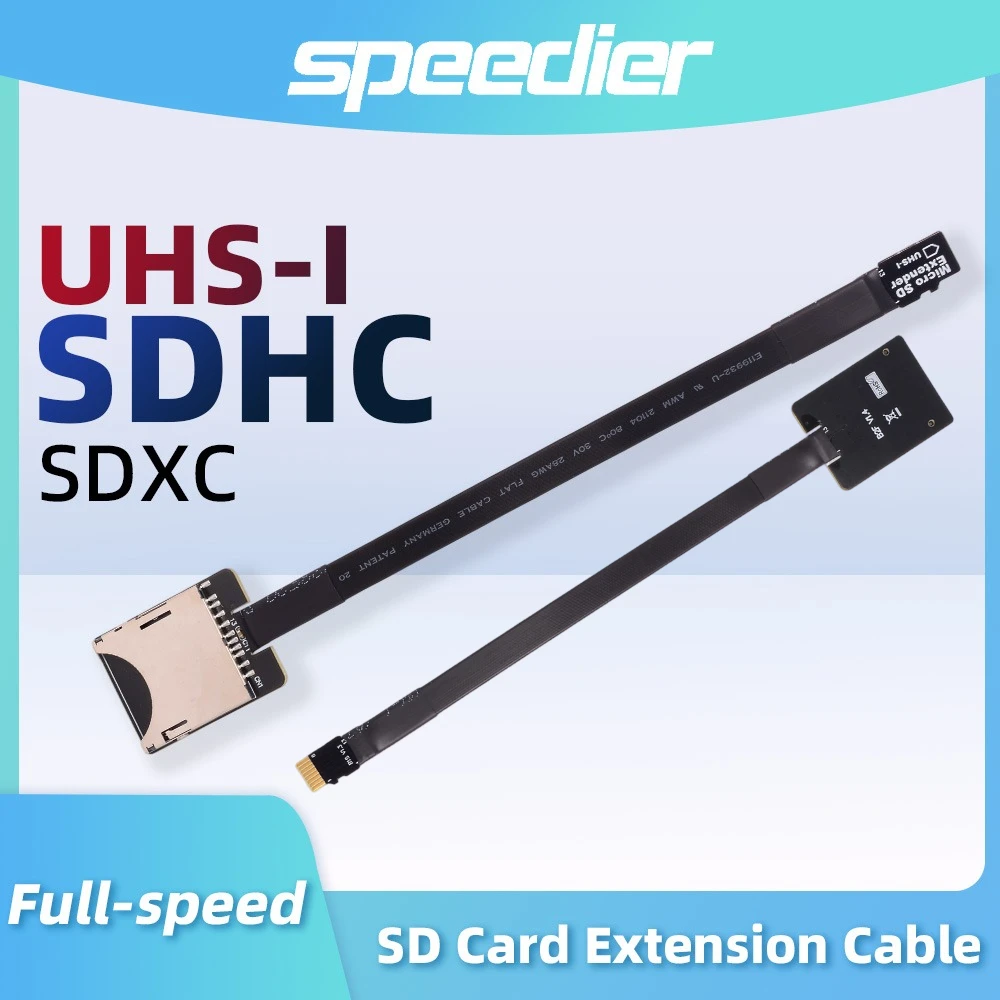 

SD To SD UHS-I Card Extender Micro SD TF Riser Cable High Speed SDHC SDXC UHS-I Flexible Card Adapter F Memory Extender for GPS