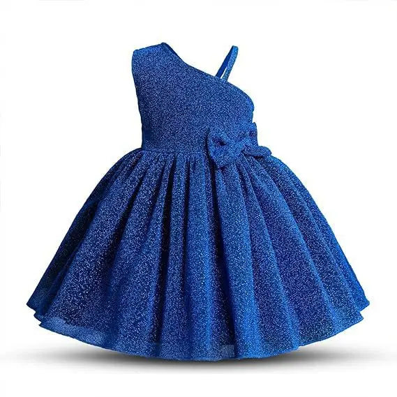 Girl's Soft New Year's Dress Princess Dress Cross border New Elegant Bow Dress Children's Fashion