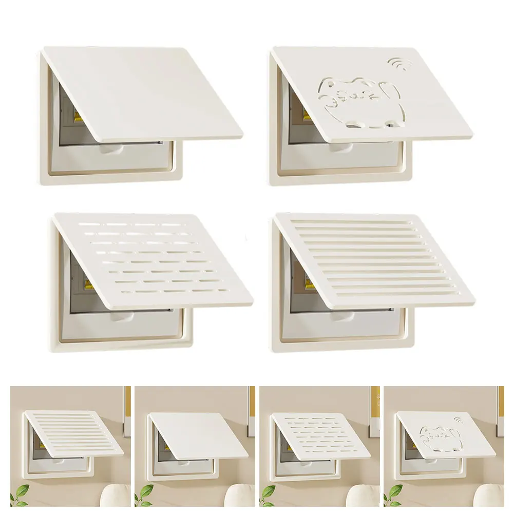 Decorative Flip Cover For Electric Meter Box And Weak Current Distribution Box, 45x35cm Wall Mounted Wooden Plastic Cover