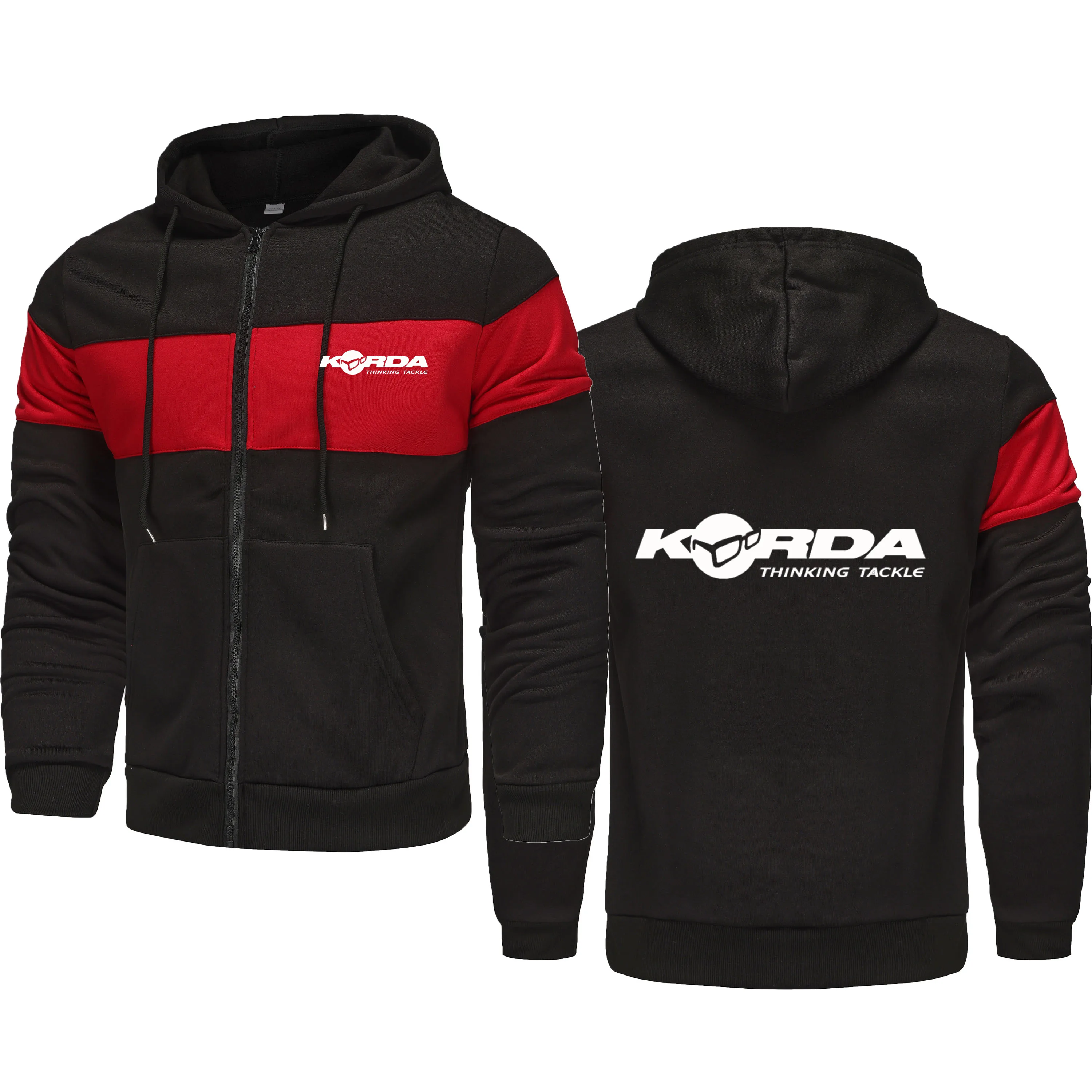 2024 Korda for men inspired to pay tribute to fall and winter new sports fitness comfortable casual loose stylish zipper hoodie