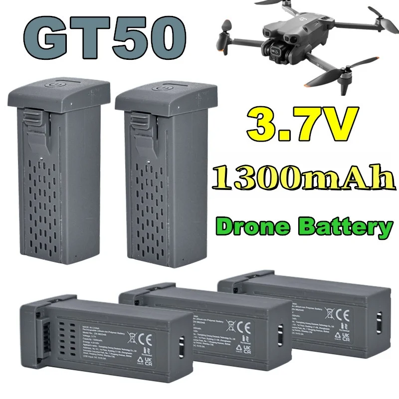 Batterie originale pour Drone GT50 PRO, 3.7V, 1300MAh, pour Drone GT50 RC Quadcopter, batterie de remplacement, pièces accessoires GT50