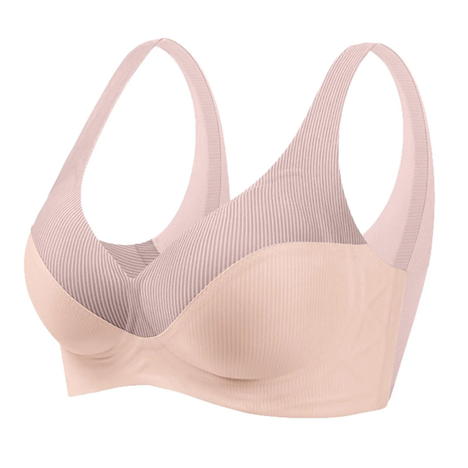 

Women's Summer Ultra-thin Sports Bra Ice Silk Seamless Underwear Comfortable Sports No Steel Ring Underwear Plus Size