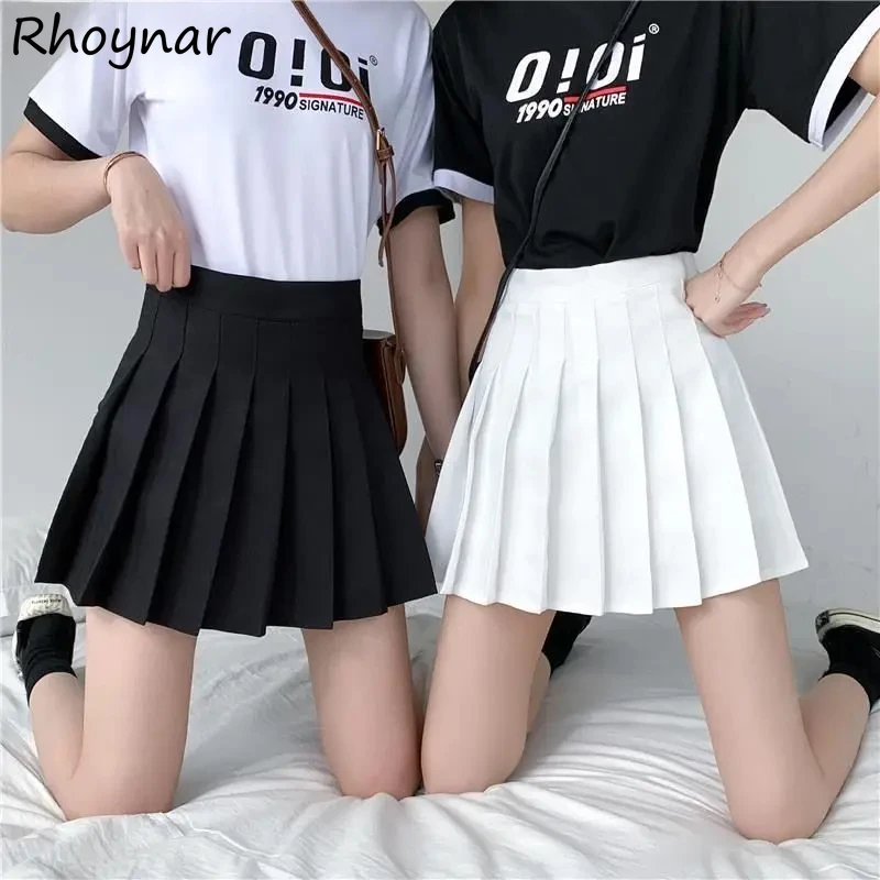 Pleated Mini Skirts for Women Aesthetic Preppy Korean Style Students Sweet Cute Harajuku Sexy High Waits Summer All-match Casual