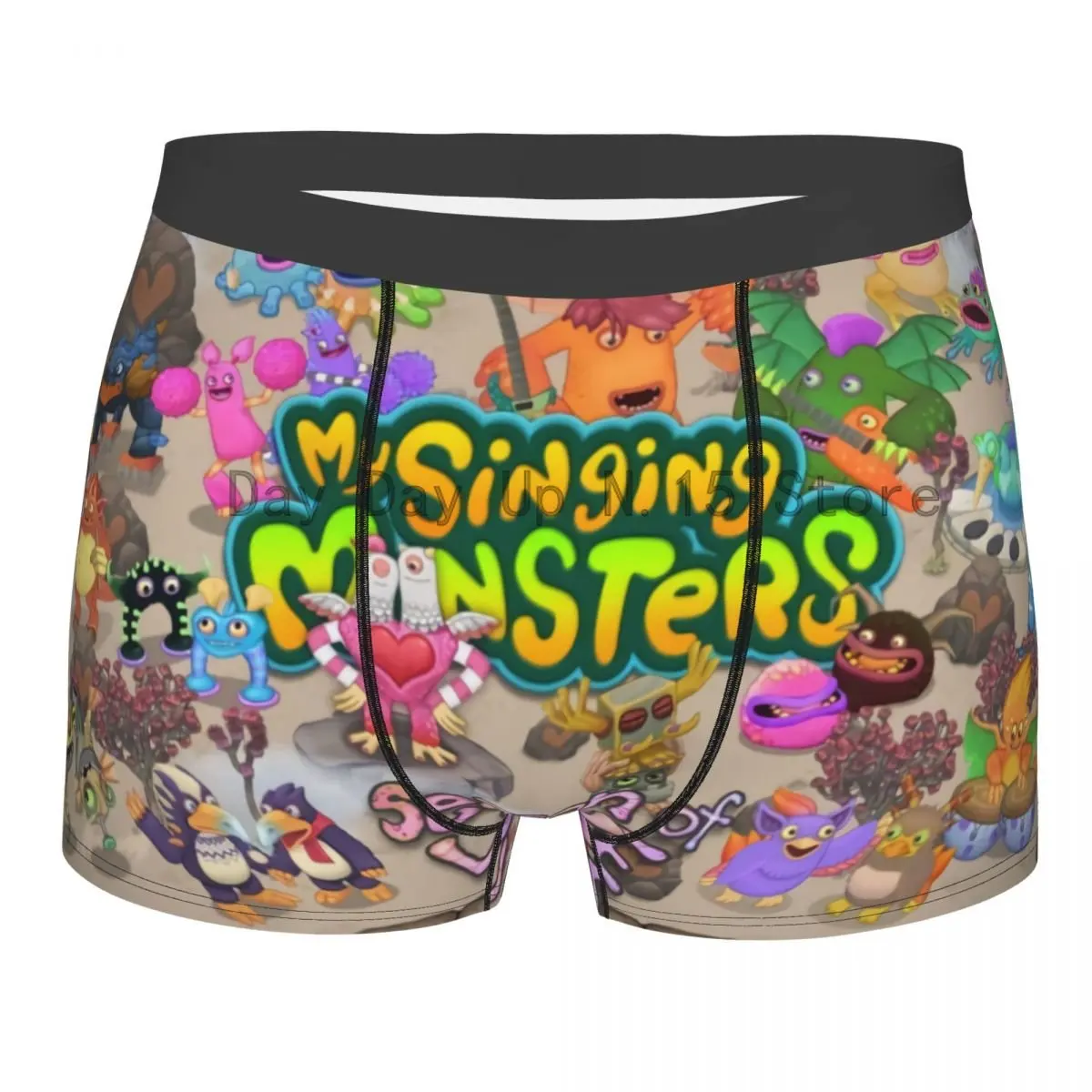 

My Singing Monsters Music Action Game Underwear Men Sexy Print Customized Boxer Shorts Panties