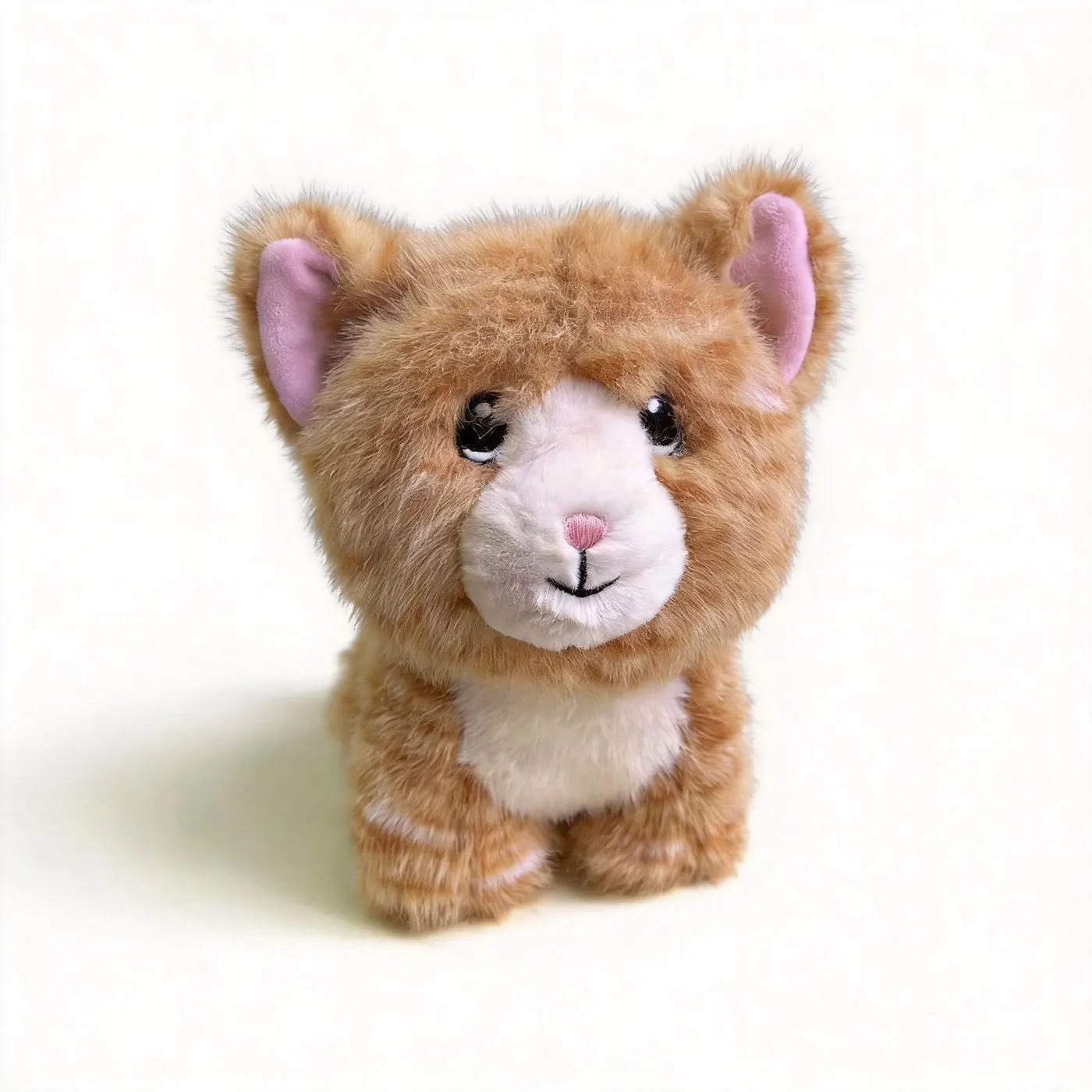 Juguete de Peluche para Gatos con Rayas Suaves de 20 cm, Muñeco de Gatito de Peluche Premium, Peluche de Gato Tabby Esponjoso, Animal de Peluche Acogedor, Regalo de Cumpleaños