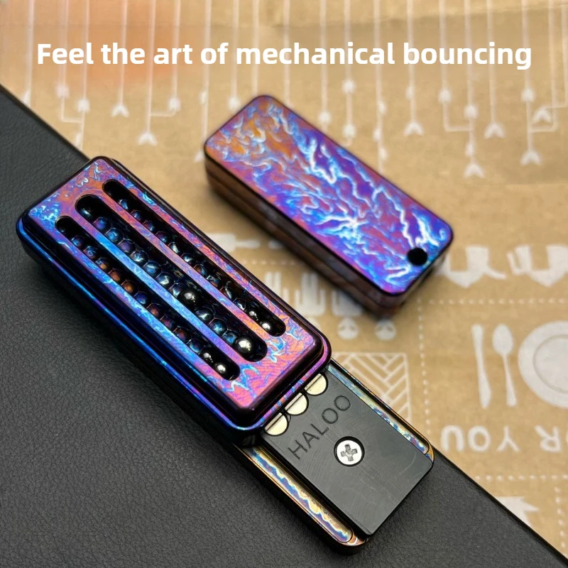 لعبة Halooplayer Sunday Buckball EDC الميكانيكية المعدنية الكثيفة التي تدفع أطراف الأصابع وتخفيف الضغط على سطح المكتب