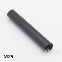 Black M16 Inner Thread Tube M19 Lamp Tooth Tube for Wall Lamp Indoor Floor Lamp M25 Light Tube Pipe Iron Thead Lamp Tooth Tubes