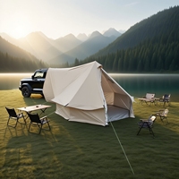 8 Person Car Tailgate Mongolian tent Waterproof,Car Yurt Tent Easy Setup,8 Person Tepee Tent,Teepee Tent for Car,Tipi Hot Tent
