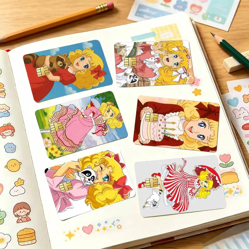 

Classic C-Candy-Y Anime Credit Card HD Stickers Game Card Decal Small Chip Waterproof Sticker Gift