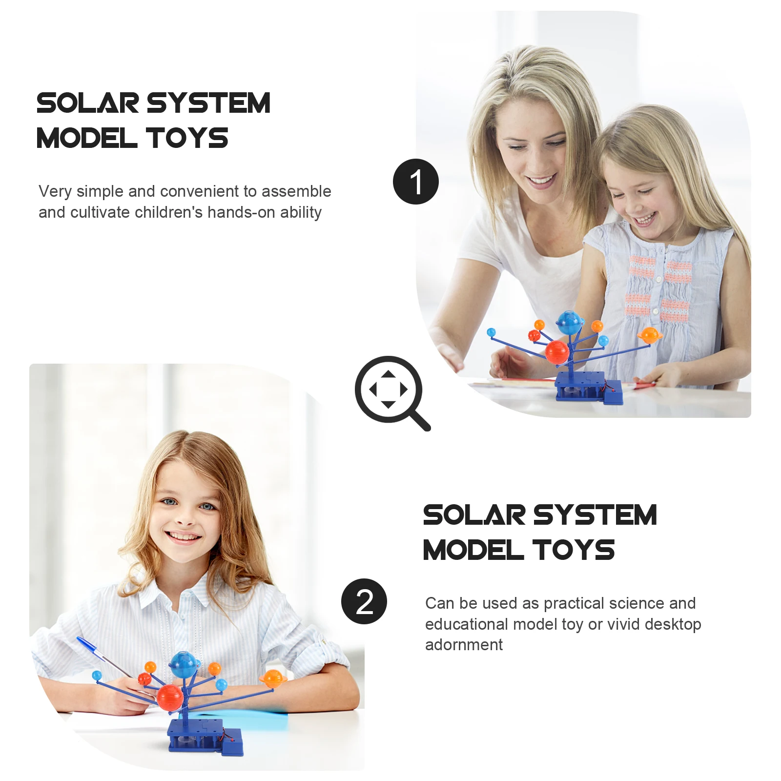 

1 set Astronomical Science Experimental Toys Eight Planetary Model Toy Solar System Educational Model Kids Planets Toy Desktop