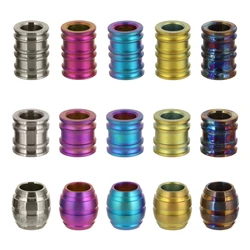 Colorful Titanium Alloy Knife Beads Paracord Umbrella Rope EDC Screw Thread Paracord Bead Zipper Accessories Outdoor Multi Tool