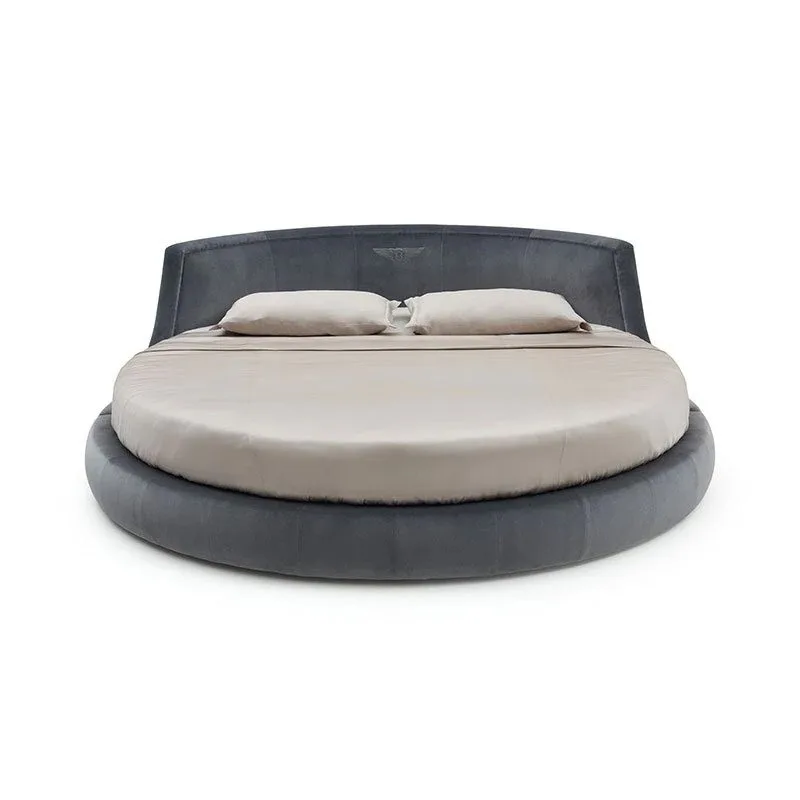 Curved round bed high end mansion villa bed haute couture luxury master bedroom bed