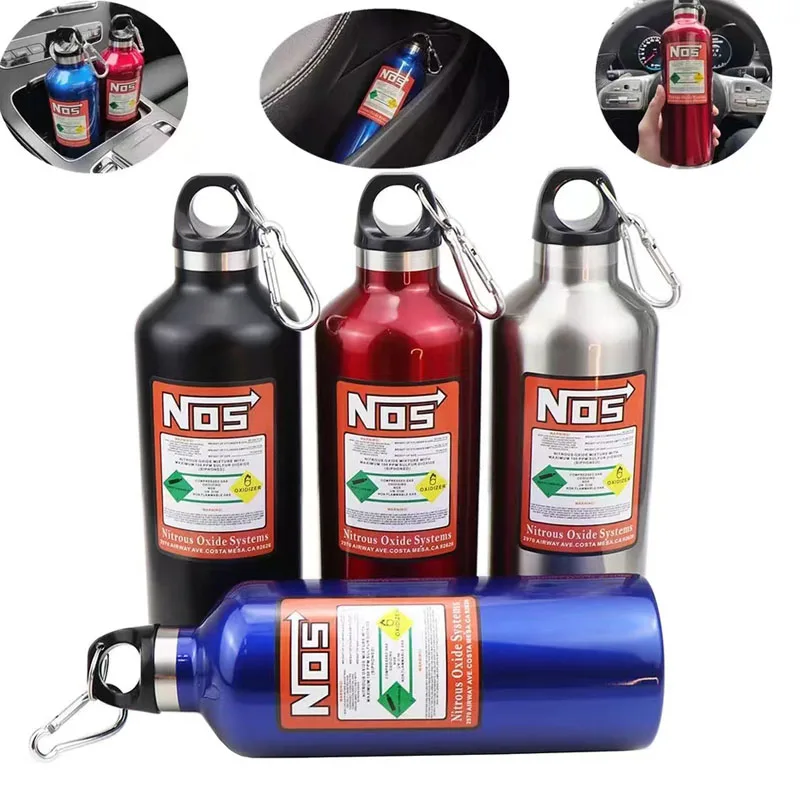 

NOS 500ML Water Bottle Motivational Sport Water Bottle Leakproof Drinking Bottles outdoor travel gym water bottle gifts car