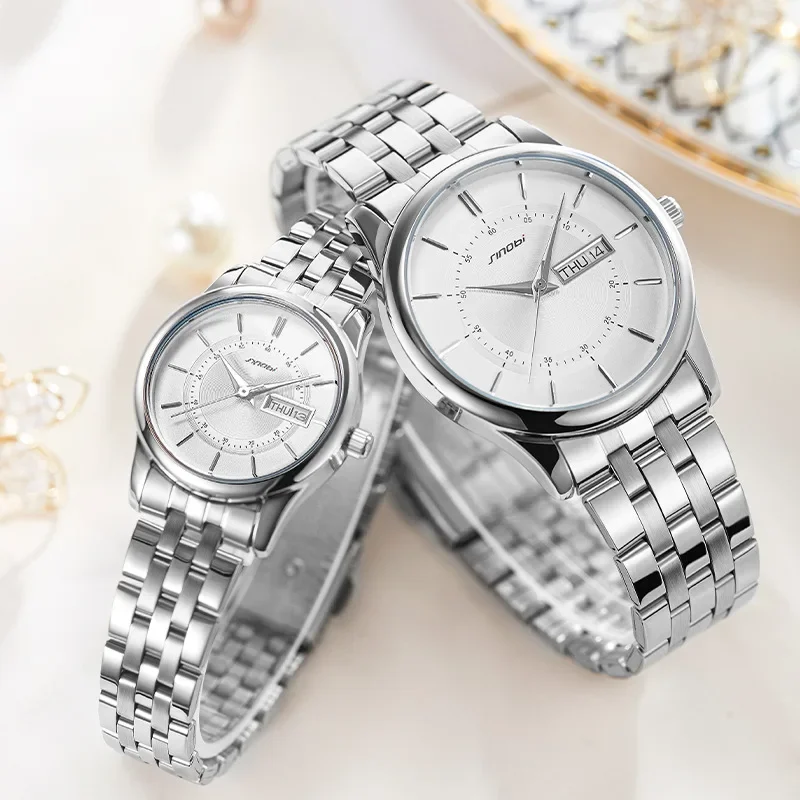 Business Wristwatches For Couples Men Women's Stainless Steel Strap Direct Manufacturer Wholesale Cross-border Shipping