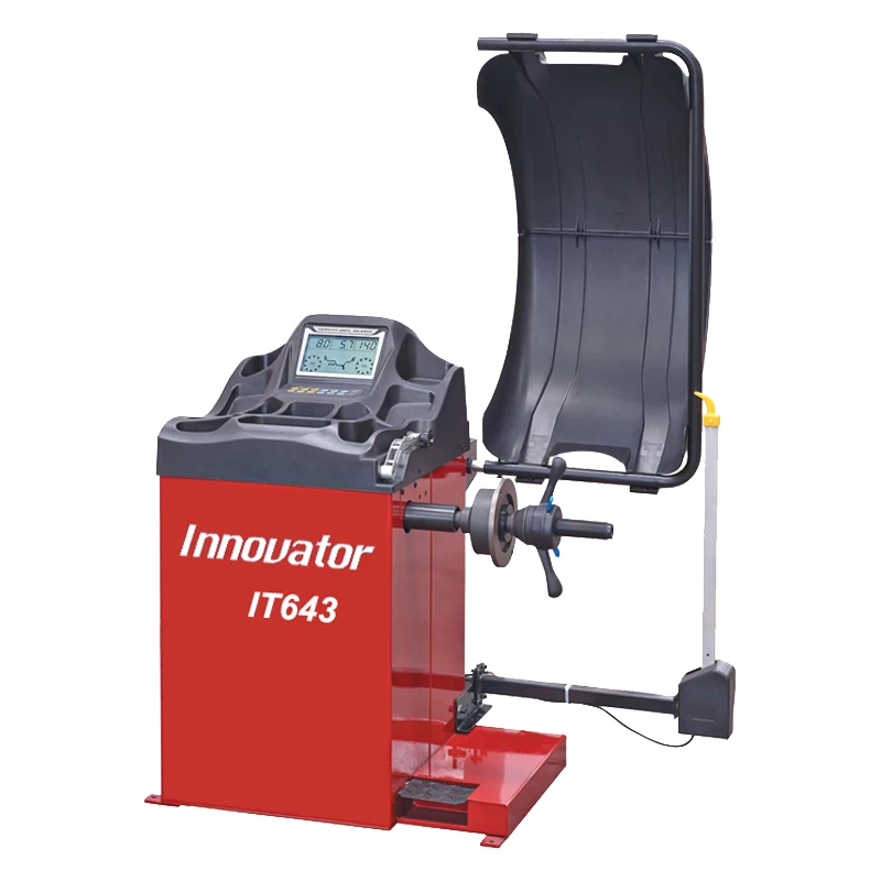 Automatic Car Wheel Balancer LCD Display Wheel Balancer 24 Inch Tyre Balancing Machine With Width Gauge For Auto Store