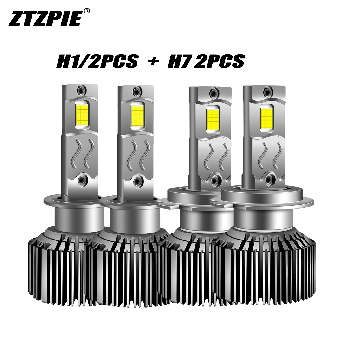 

For Mondeo 6500K H7 H1 High/Low Light With Laser Led Lights High Bulb CSP 9084 Led Canbus Headlight