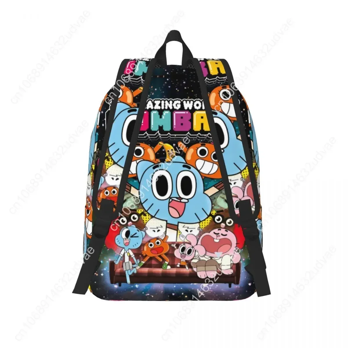 Plecak Gumballs Amazing World dla mężczyzn, kobiet, nastolatków, studentów, do pracy, plecak dzienny, komedia, śmieszne serialy telewizyjne, torby na laptopa, płócienne torby, na zewnątrz.