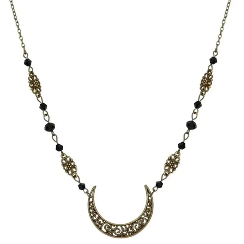 

652F богемные украшения для волос повязка на голову в форме полой луны женский декор для волос украшения на лоб