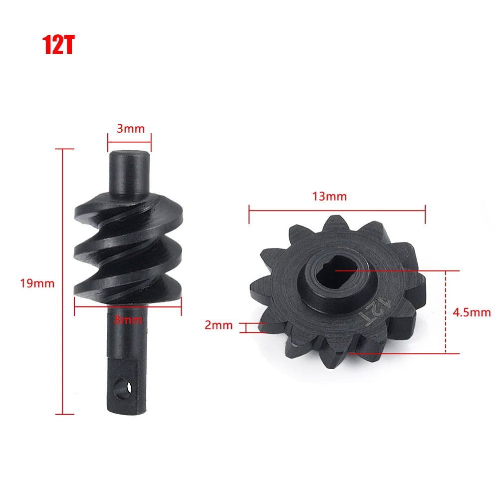 YEAHRUN 12T/13T/14T/16T/18T engranaje de eje diferencial/cubierta para Axial SCX24 1/24 coche trepador de control remoto camión piezas de mejora Accesorios
