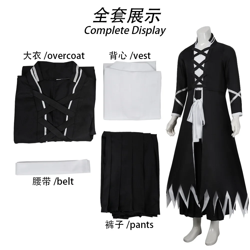 

Anime Character Black Robe Cloak Cosplay Costume Halloween Party Outfit