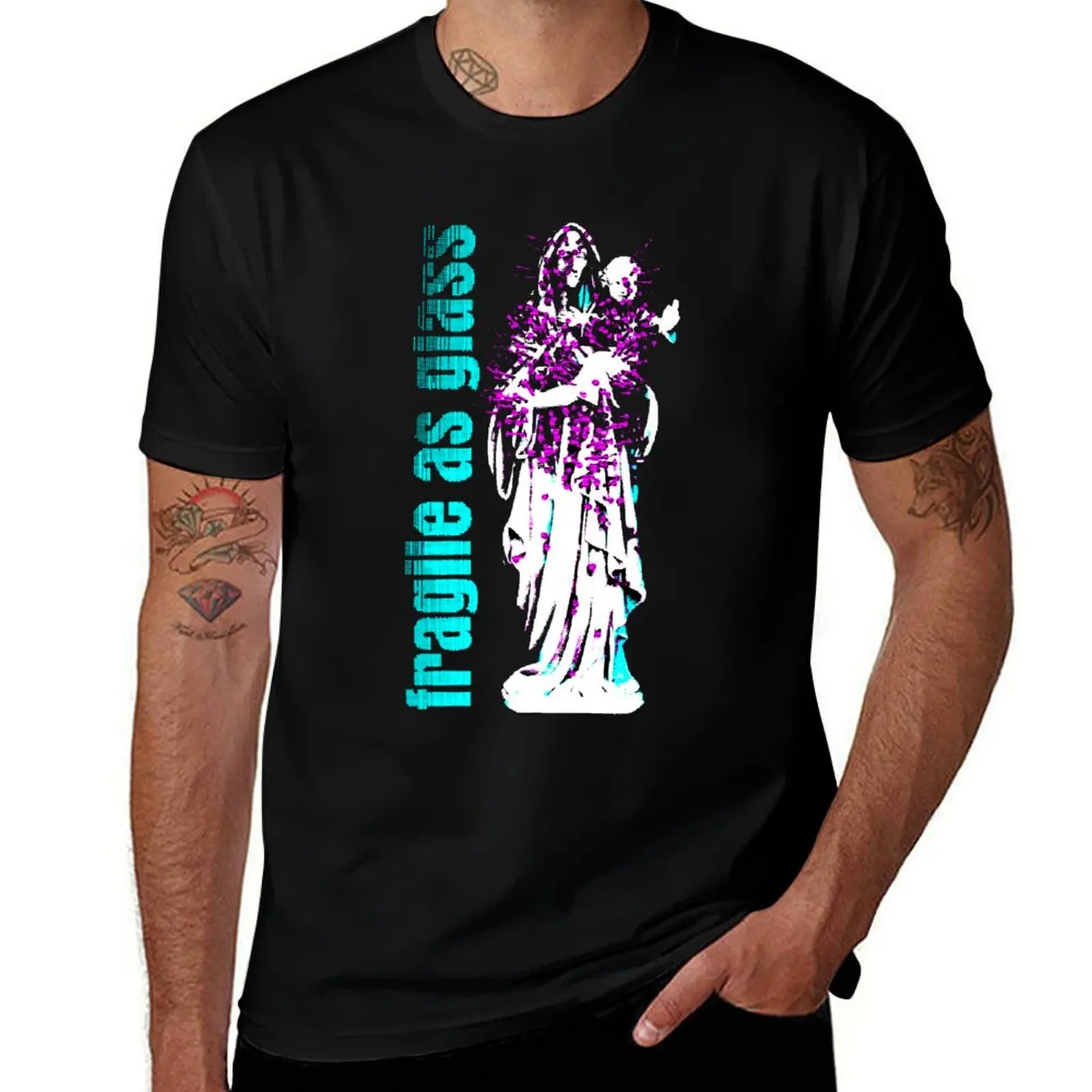 

fragile as glass - spike madonna T-Shirt man t shirt luxury man t shirt graphic graphic t shirts for man T-Shirt