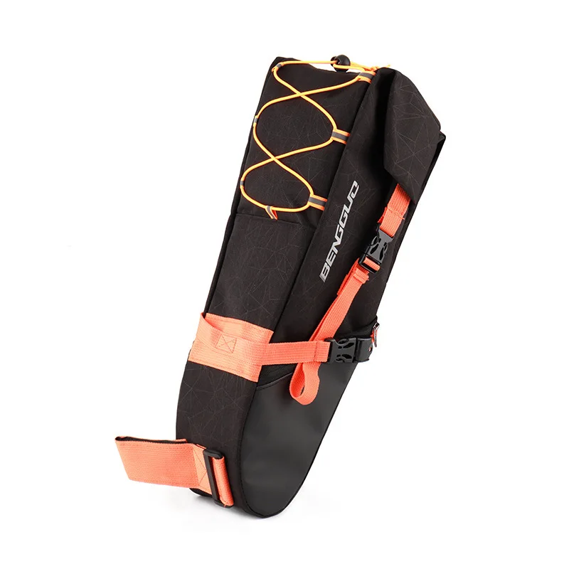 

10л велосипедная седельная сумка, водонепроницаемая дорожная сумка для горного велосипеда, большая вместимость, велосипедная сумка под сумкой, складная задняя сумка с хвостом